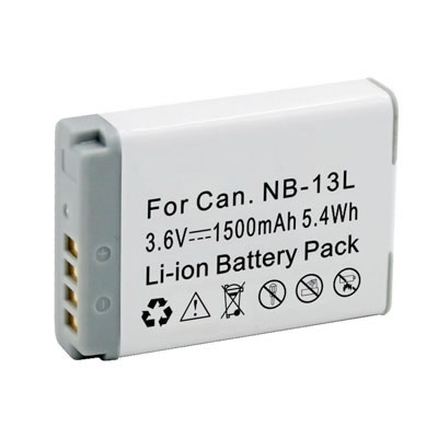 3.60V 1500mAh Replacement battery for Canon NB-13L/PowerShot G5 X/G7 X/G9 X Mark II