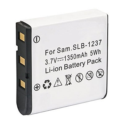 (image for) 3.70V 1350mAh Replacement SLB-1237 battery for Samsung Digimax L55 L55W L85