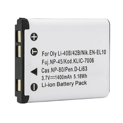 (image for) 3.70V 1400mAh Replacement 02491-0053-00 Battery for Sanyo Xacti VPC-T1060 VPC-T700 VPC-T850
