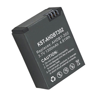 3.7V 1300mAh Replacement Camera battery for GoPro HD HERO3 Edition AHDBT-301 AHDBT-302