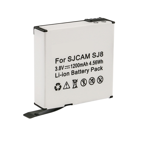3.8V 1200mAh Replacement Battery for SJCAM SJ8B SJ8 Star 4K Ultra HD Action Sport Camera