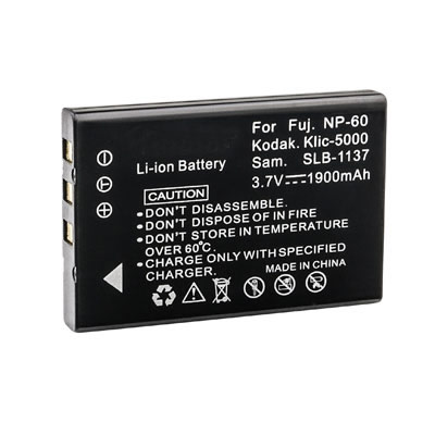 1800mAh Replacement battery for Fujifilm NP-60 NP60 Fuji FinePix 50i 601 M603 Zoom F401 - Click Image to Close