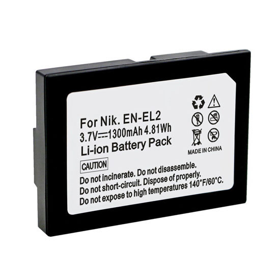 1100mAh Replacement battery for Nikon 9904 BP-NKL2 DDEN-EL2 EN-EL2 Coolpix 2500 3500 SQ - Click Image to Close