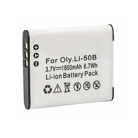 3.70V 1800mAh Replacement battery for Olympus LI-50B LI50B SP-800UZ SP-810UZ SZ-10 SZ-11 SZ-20