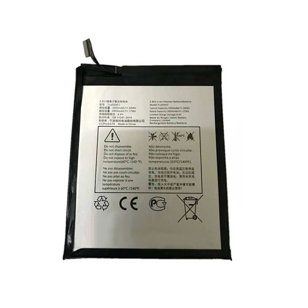 (image for) Replacement TLp029C7 TLP029CC TLP029C1 Battery for Alcatel One Touch Idol 3C/TCL A30 Fierce plus 3.85V 3000mAh