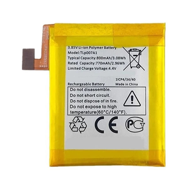 (image for) Replacement TLP007A1 Battery for Alcatel Palm Verizon PVG100 3.85V 770mAh