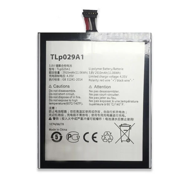 (image for) Replacement TLp029A1 TLP029A2-S Battery for Alcatel One Touch Pop 3 5.5 OT-5025 OT-5025D 5025 5025G 5025X Idol 3 6045i 6045O 3.8V