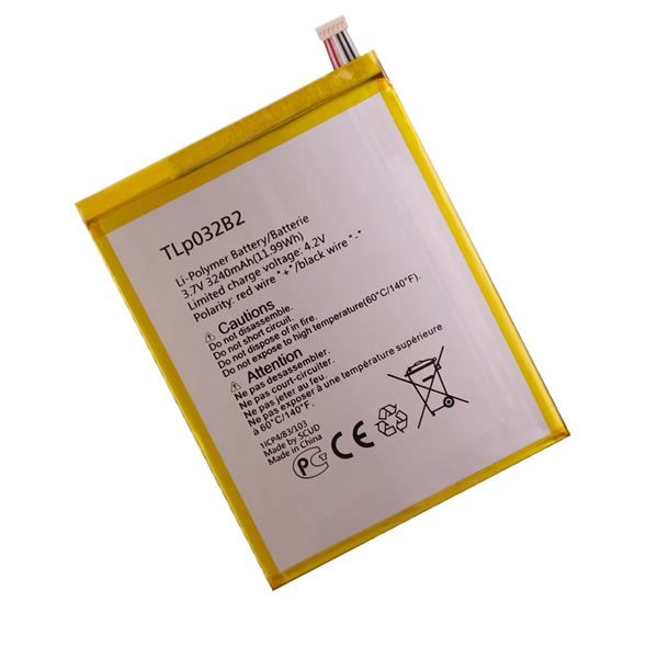 (image for) Replacement TLp032B2 Battery for Alcatel OneTouch Pop 7 Lte 9015W P310A pixi 7 9006W 3.7V 3240mAh