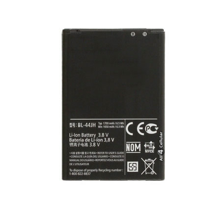 (image for) 1700mAh Replacement BL-44JH Battery for LG Mach LS860 Motion 4G MS770 Splendor US730 Venice LG730