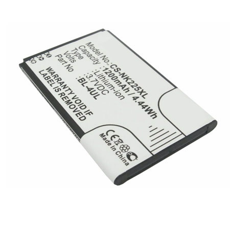 3.7V 1200mAh Replacement Battery for Nokia BL-4UL 3310 2017 Asha 225 3310 RM-1012 TA-1008 TA-1030 - Click Image to Close