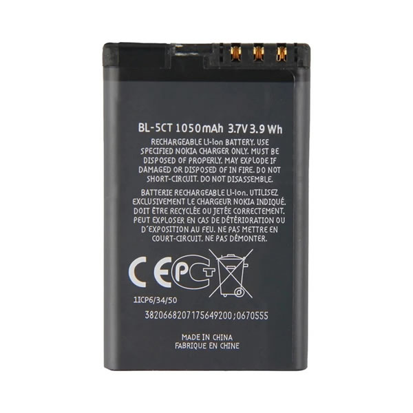(image for) Replacement BL-5CT Battery for Nokia 5220 5220XM 6730 C5 6330 6303i C5-00 C6-01 6303C Cell phone 3.7V 1050mAh