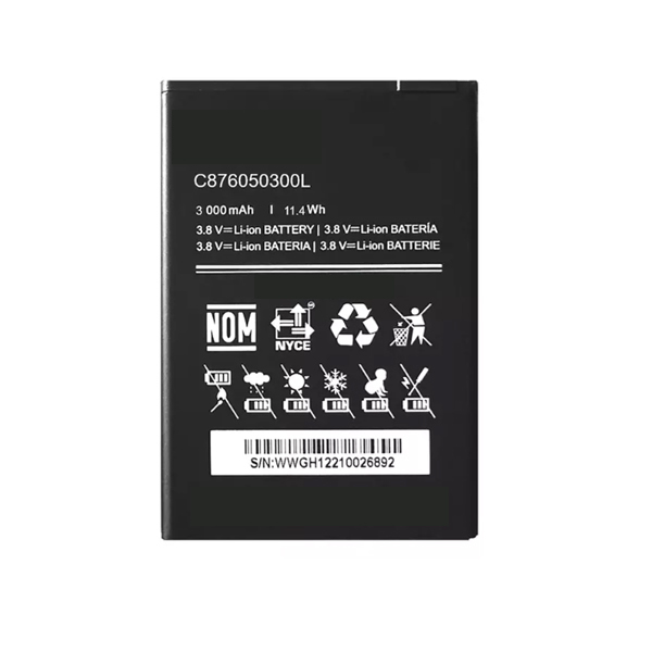3.8V Replacement C876050300L Battery For BLU G40 G0730ww Smartphone 3000mAh 11.4Wh - Click Image to Close