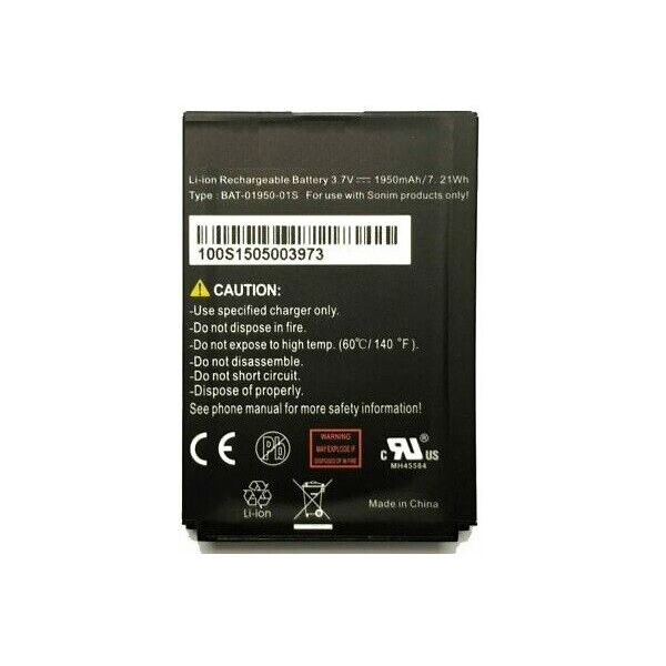 (image for) New Replacement BAT-01950-01S Battery for Sonim XP3410 XP Strike XP3300 Force XP5560 Bolt 3.7V